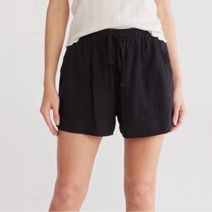 Splendid Marseille Linen Blend Drawstring Shorts